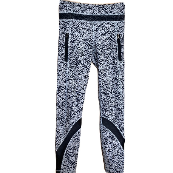 Lululemon Inspire Tight II Mesh Miss Mosaic white black 2 - Picture 1 of 13
